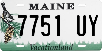 ME license plate 7751UY