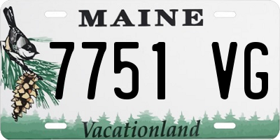 ME license plate 7751VG