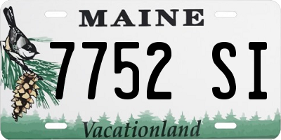 ME license plate 7752SI