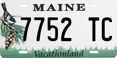 ME license plate 7752TC