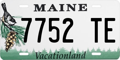 ME license plate 7752TE