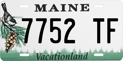 ME license plate 7752TF