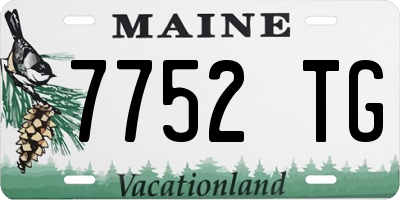 ME license plate 7752TG