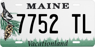 ME license plate 7752TL
