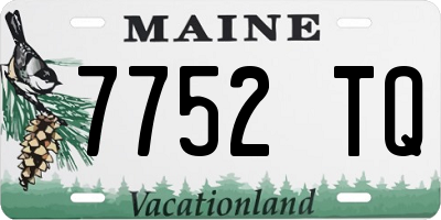 ME license plate 7752TQ