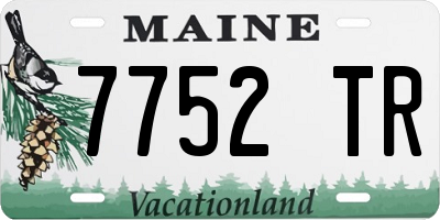 ME license plate 7752TR