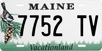 ME license plate 7752TV