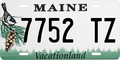 ME license plate 7752TZ
