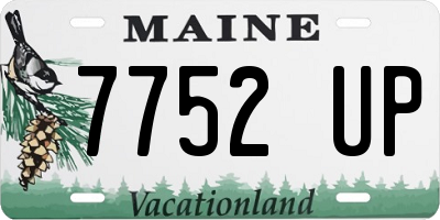 ME license plate 7752UP