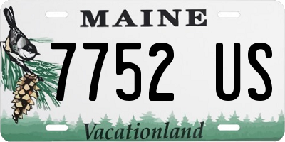 ME license plate 7752US