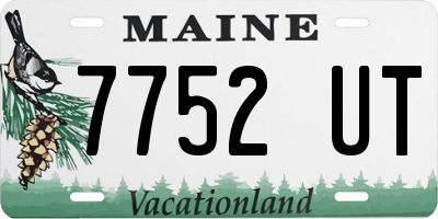 ME license plate 7752UT