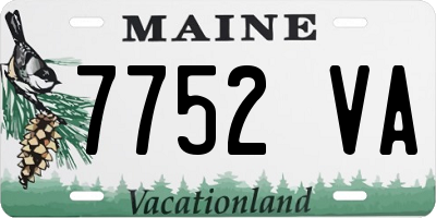 ME license plate 7752VA