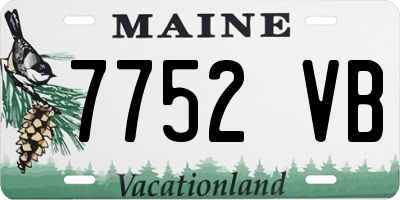 ME license plate 7752VB