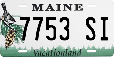 ME license plate 7753SI