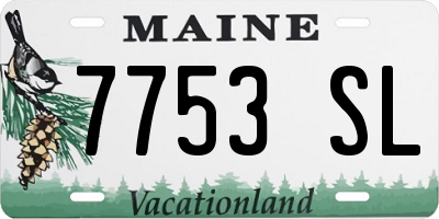 ME license plate 7753SL
