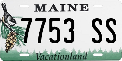 ME license plate 7753SS