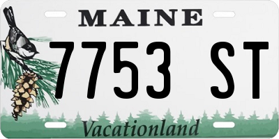 ME license plate 7753ST