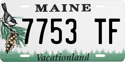 ME license plate 7753TF