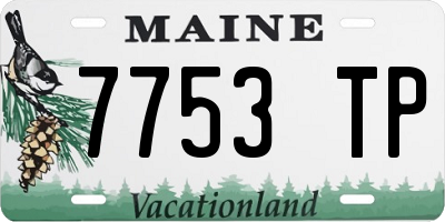 ME license plate 7753TP