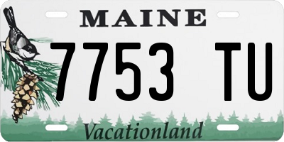 ME license plate 7753TU