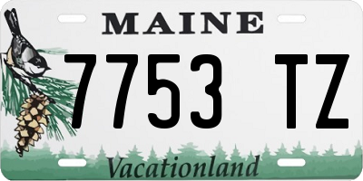 ME license plate 7753TZ