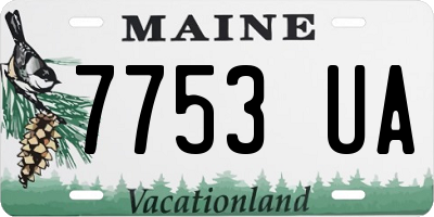 ME license plate 7753UA