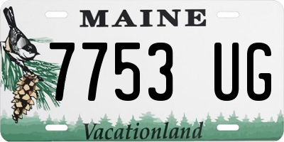 ME license plate 7753UG