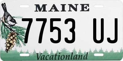 ME license plate 7753UJ