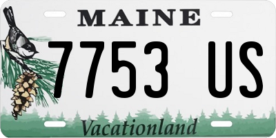 ME license plate 7753US