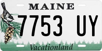 ME license plate 7753UY