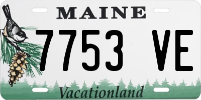 ME license plate 7753VE