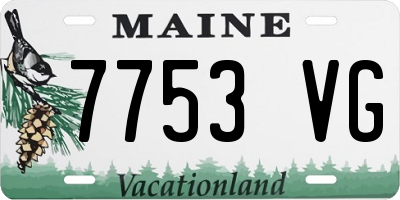 ME license plate 7753VG