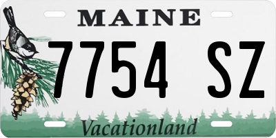 ME license plate 7754SZ