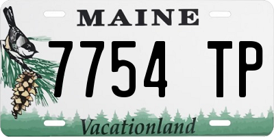 ME license plate 7754TP