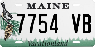 ME license plate 7754VB