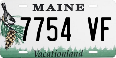 ME license plate 7754VF