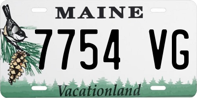 ME license plate 7754VG