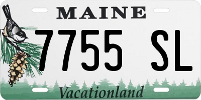 ME license plate 7755SL
