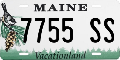 ME license plate 7755SS