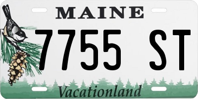 ME license plate 7755ST