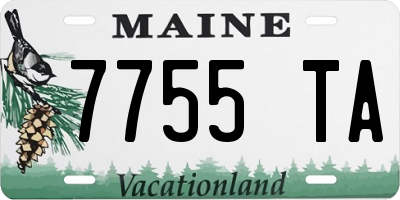 ME license plate 7755TA
