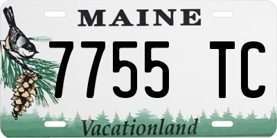ME license plate 7755TC