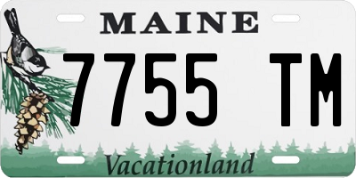 ME license plate 7755TM