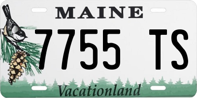 ME license plate 7755TS
