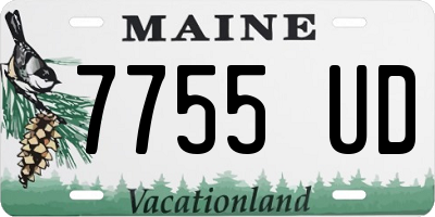 ME license plate 7755UD
