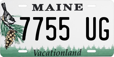 ME license plate 7755UG