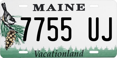 ME license plate 7755UJ
