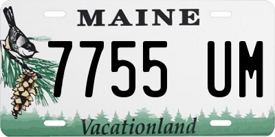 ME license plate 7755UM