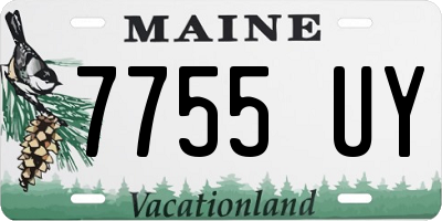 ME license plate 7755UY