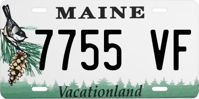 ME license plate 7755VF